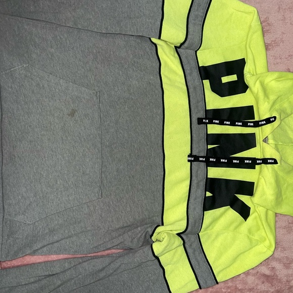 Victoria's Secret Tops - Gray and Yellow Hoodie